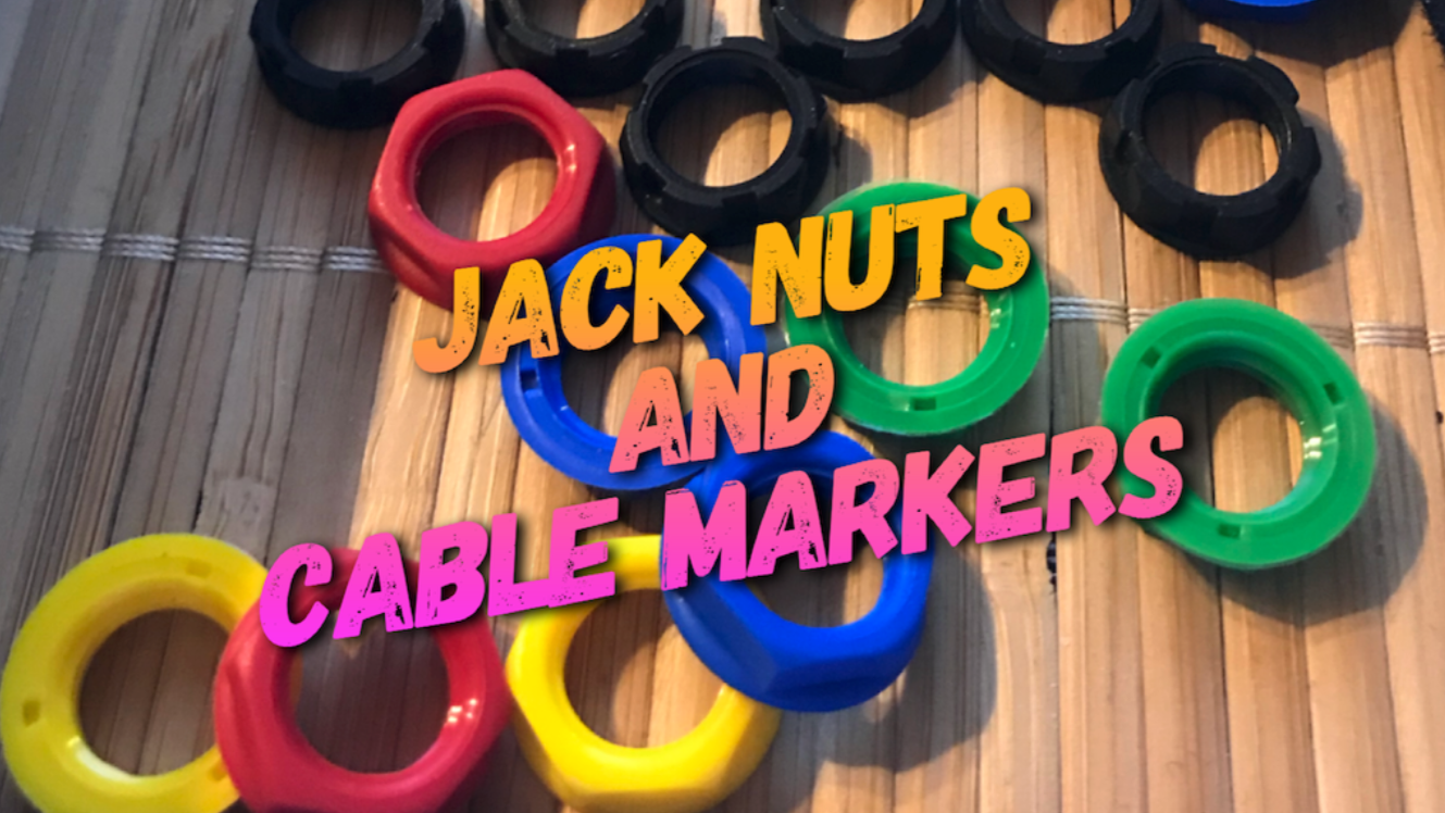 Colored Jack Nuts and Matching Cable Markers — ChadBoston.com